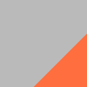 アッシュ/ポップオレンジ