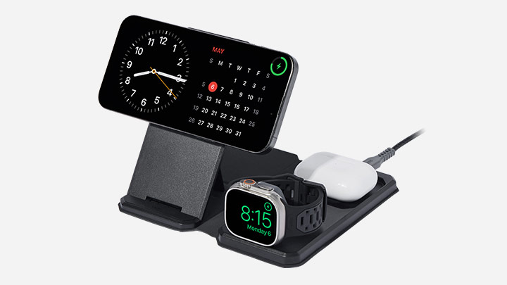 RUGGED 10K WIRELESS POWER BANK WITH STANDケース併用の画像